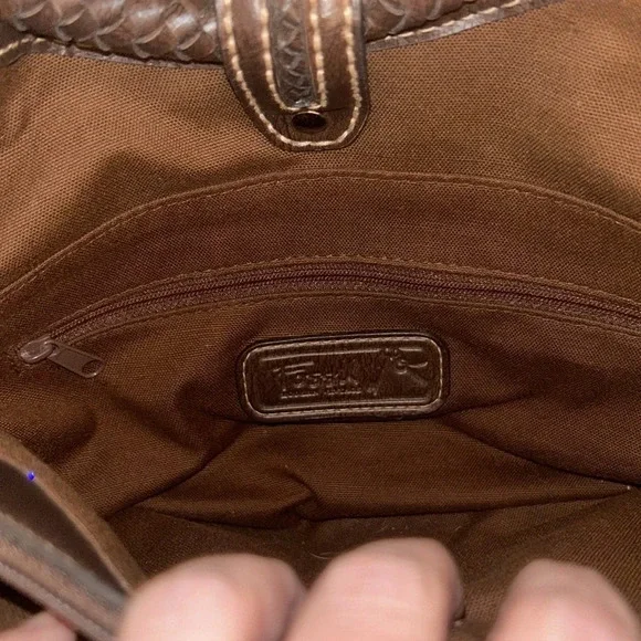 Fossil  Womans Patchwork Boho Handbag Purse - Picture 6 of 6